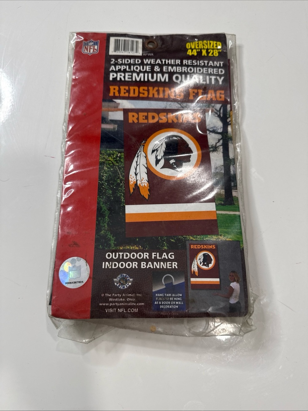 Washington Redskins Garden Flag Double Sided Redskins Premium Yard Flag 44x28